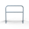 Protective bar made of steel tubing | 60 x 2.5 mm | with crossbar | for wall mounting | total width: 1200 mm | hot-dip galvanized